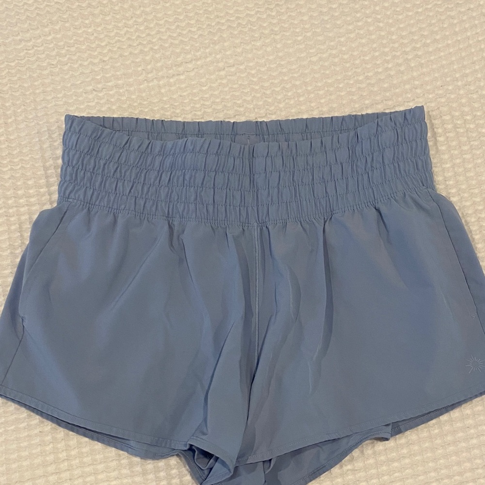 Aerie High-Waisted Light Blue Shorts